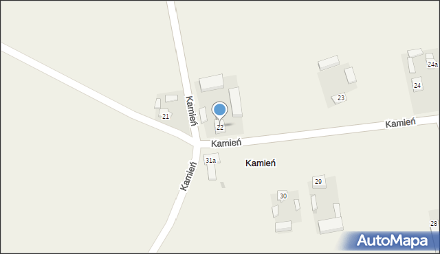 Kamień, Kamień, 22, mapa Kamień