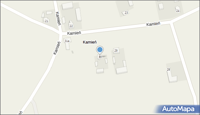 Kamień, Kamień, 30, mapa Kamień