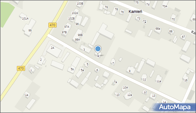 Kamień, Kamień, 4, mapa Kamień