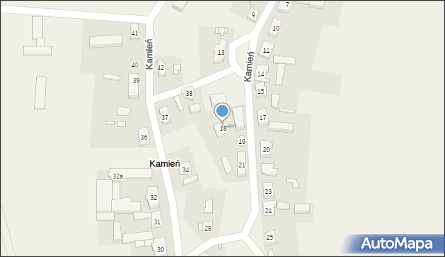 Kamień, Kamień, 18, mapa Kamień