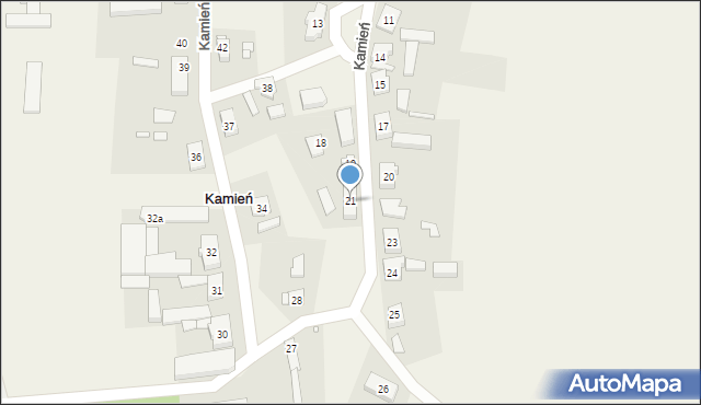 Kamień, Kamień, 21, mapa Kamień