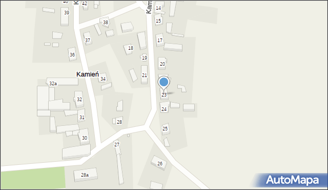 Kamień, Kamień, 23, mapa Kamień