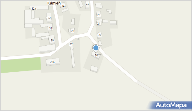 Kamień, Kamień, 26, mapa Kamień