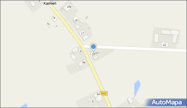 Kamień, Kamień, 16, mapa Kamień