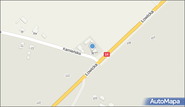 Kamień, Kamień, 38, mapa Kamień