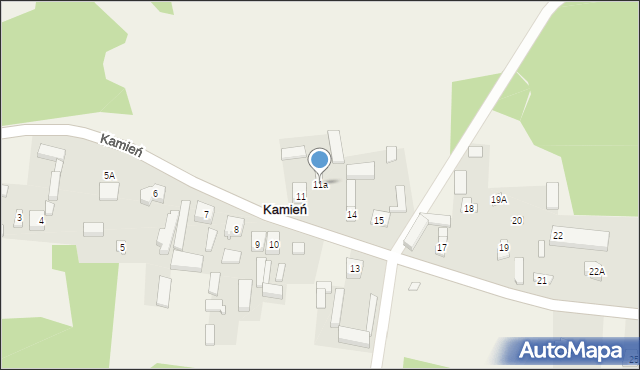 Kamień, Kamień, 11a, mapa Kamień