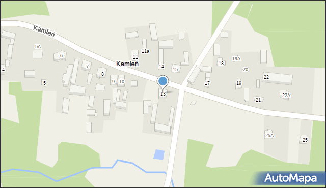 Kamień, Kamień, 13, mapa Kamień