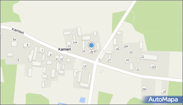 Kamień, Kamień, 15, mapa Kamień