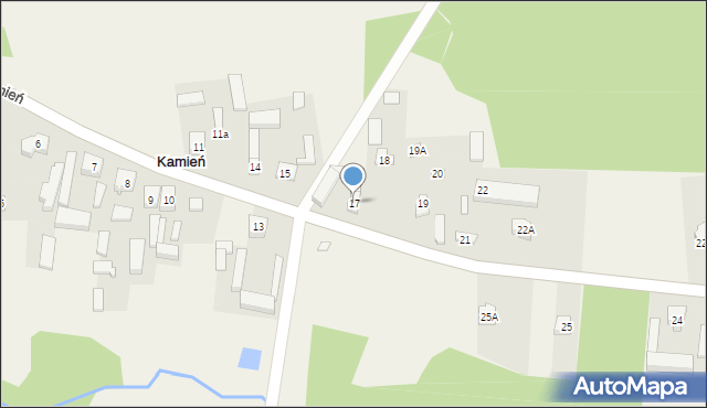 Kamień, Kamień, 17, mapa Kamień