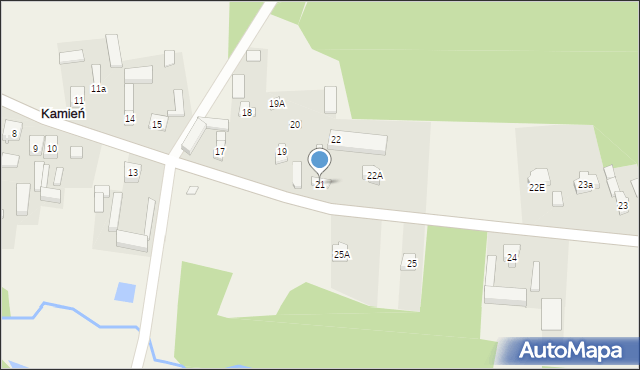 Kamień, Kamień, 21, mapa Kamień