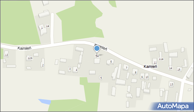 Kamień, Kamień, 5A, mapa Kamień