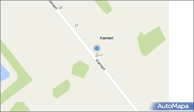 Kamień, Kamień, 13, mapa Kamień