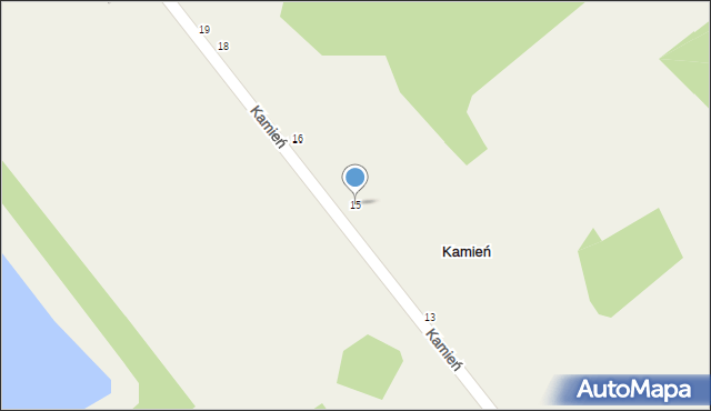 Kamień, Kamień, 15, mapa Kamień