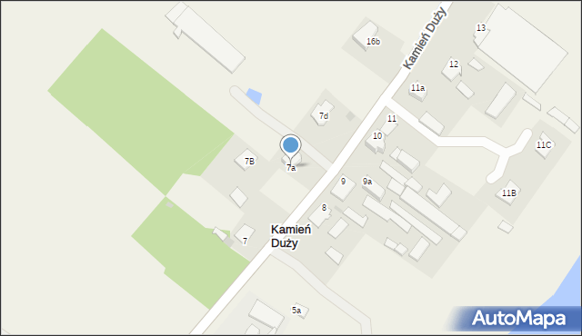 Kamień Duży, Kamień Duży, 7a, mapa Kamień Duży