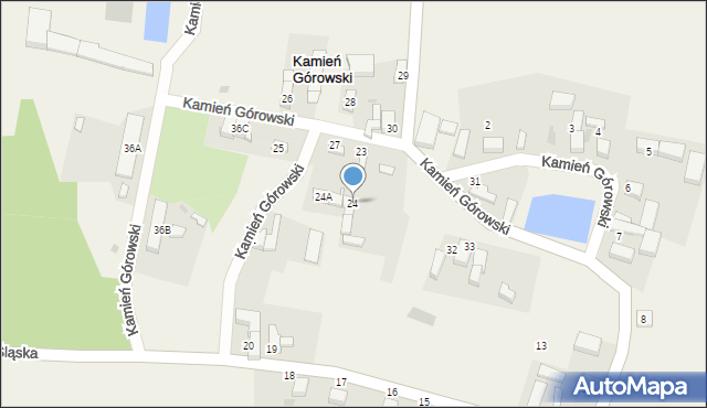 Kamień Górowski, Kamień Górowski, 24, mapa Kamień Górowski