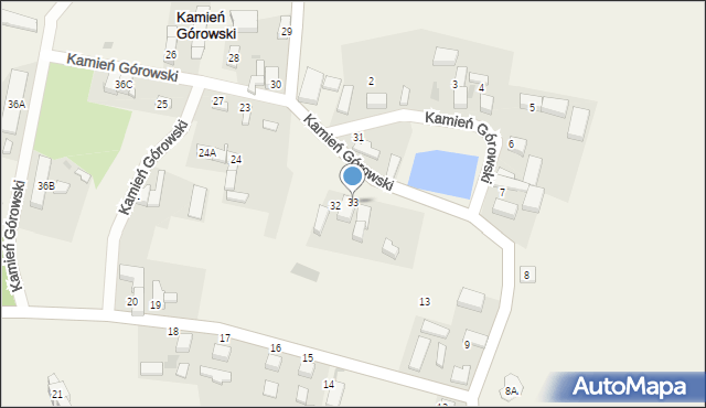 Kamień Górowski, Kamień Górowski, 33, mapa Kamień Górowski