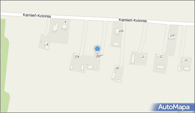 Kamień-Kolonia, Kamień-Kolonia, 10b, mapa Kamień-Kolonia