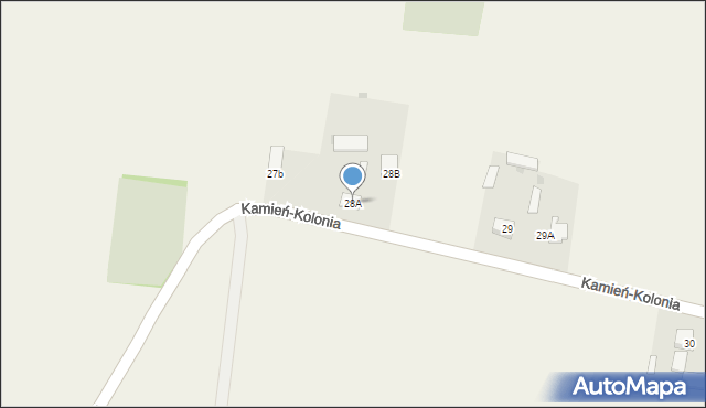 Kamień-Kolonia, Kamień-Kolonia, 28A, mapa Kamień-Kolonia