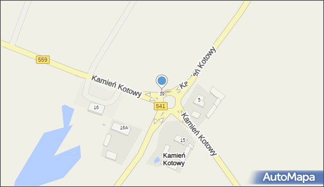 Kamień Kotowy, Kamień Kotowy, 39, mapa Kamień Kotowy