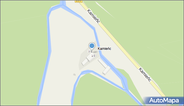 Kamieńc, Kamieńc, 1/2, mapa Kamieńc