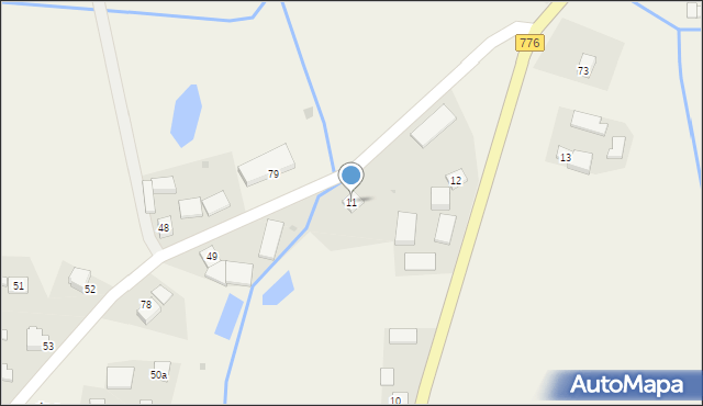 Kamieńczyce, Kamieńczyce, 11, mapa Kamieńczyce