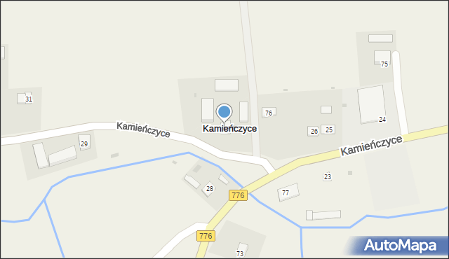 Kamieńczyce, Kamieńczyce, 27, mapa Kamieńczyce