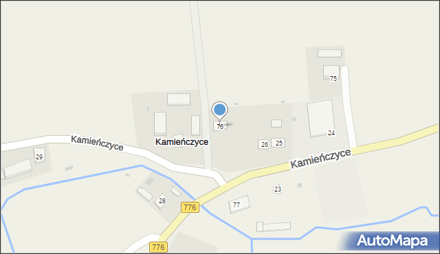 Kamieńczyce, Kamieńczyce, 76, mapa Kamieńczyce