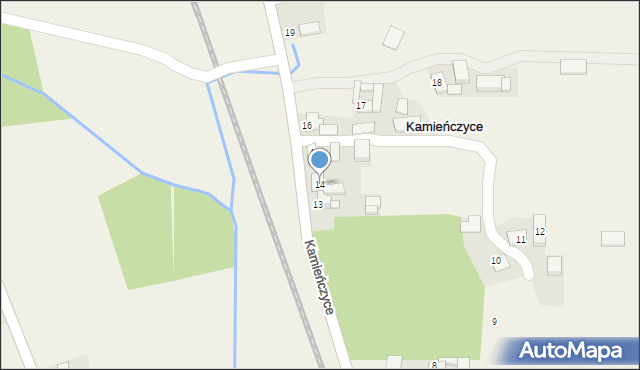 Kamieńczyce, Kamieńczyce, 14, mapa Kamieńczyce