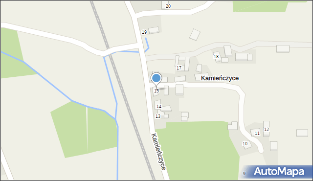 Kamieńczyce, Kamieńczyce, 15, mapa Kamieńczyce