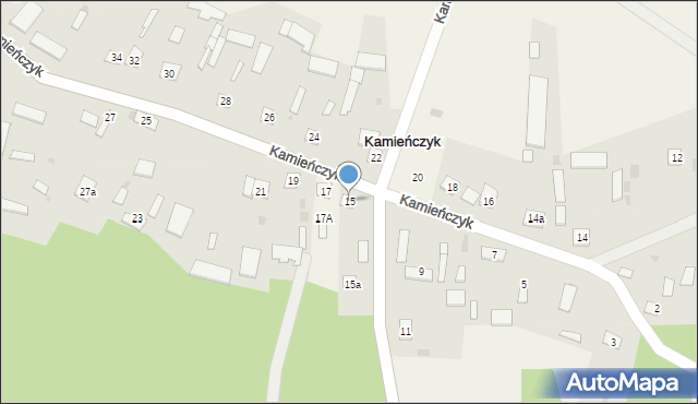 Kamieńczyk, Kamieńczyk, 15, mapa Kamieńczyk