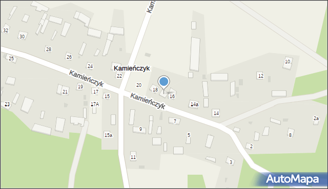 Kamieńczyk, Kamieńczyk, 16a, mapa Kamieńczyk