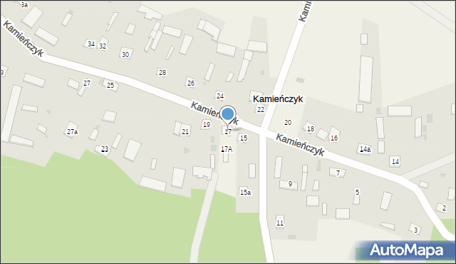 Kamieńczyk, Kamieńczyk, 17, mapa Kamieńczyk