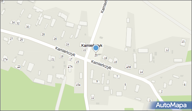 Kamieńczyk, Kamieńczyk, 20, mapa Kamieńczyk