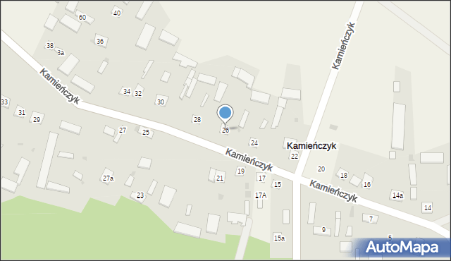 Kamieńczyk, Kamieńczyk, 26, mapa Kamieńczyk