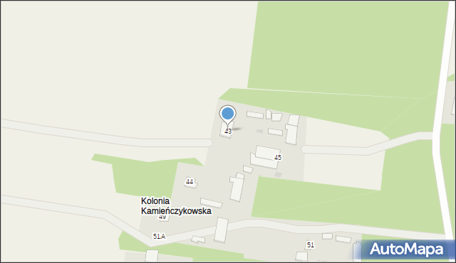 Kamieńczyk, Kamieńczyk, 43, mapa Kamieńczyk