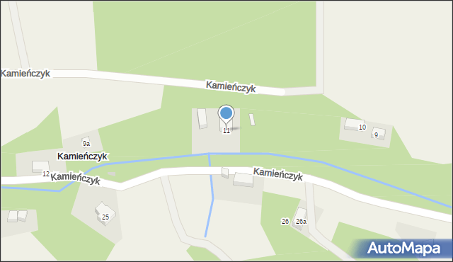 Kamieńczyk, Kamieńczyk, 11, mapa Kamieńczyk