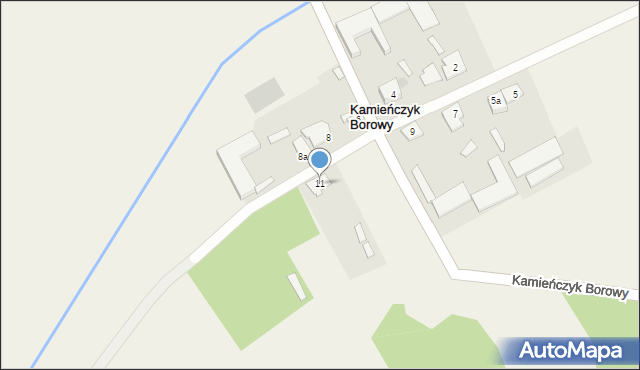 Kamieńczyk Borowy, Kamieńczyk Borowy, 11, mapa Kamieńczyk Borowy