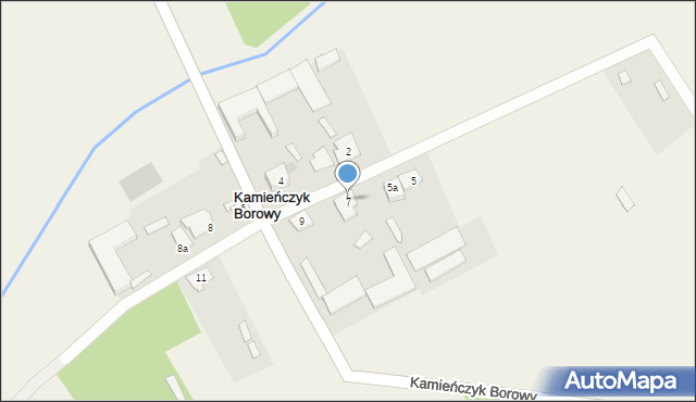 Kamieńczyk Borowy, Kamieńczyk Borowy, 7, mapa Kamieńczyk Borowy