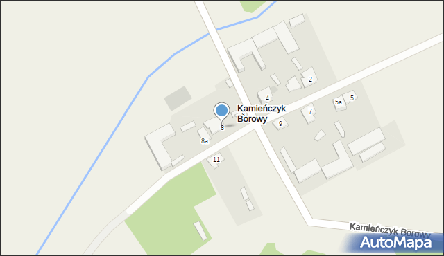 Kamieńczyk Borowy, Kamieńczyk Borowy, 8, mapa Kamieńczyk Borowy