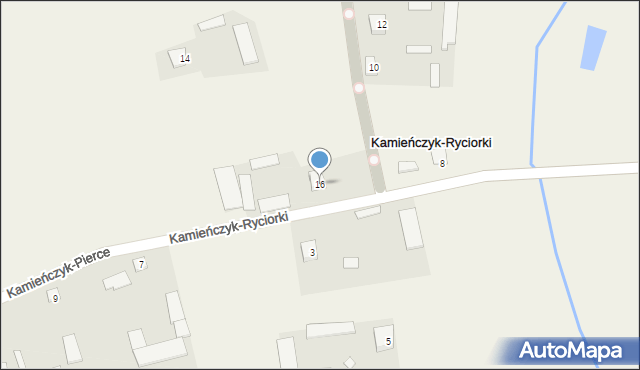 Kamieńczyk-Ryciorki, Kamieńczyk-Ryciorki, 16, mapa Kamieńczyk-Ryciorki