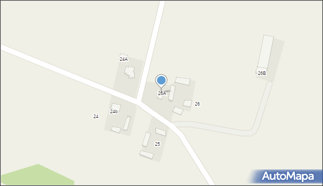 Kamienica, Kamienica, 26A, mapa Kamienica