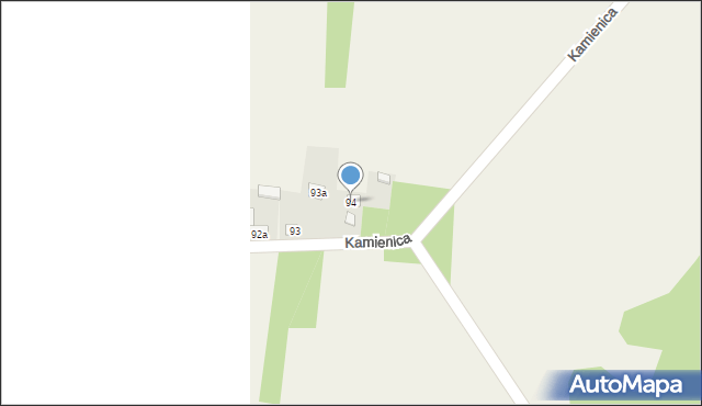 Kamienica, Kamienica, 94, mapa Kamienica