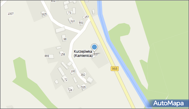 Kamienica, Kamienica, 1003, mapa Kamienica