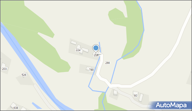 Kamienica, Kamienica, 218, mapa Kamienica