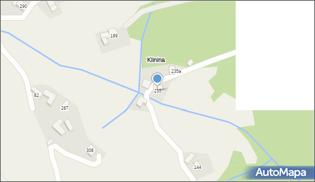Kamienica, Kamienica, 235, mapa Kamienica