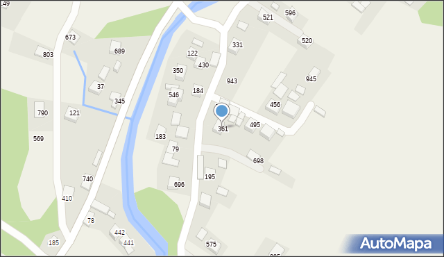 Kamienica, Kamienica, 361, mapa Kamienica