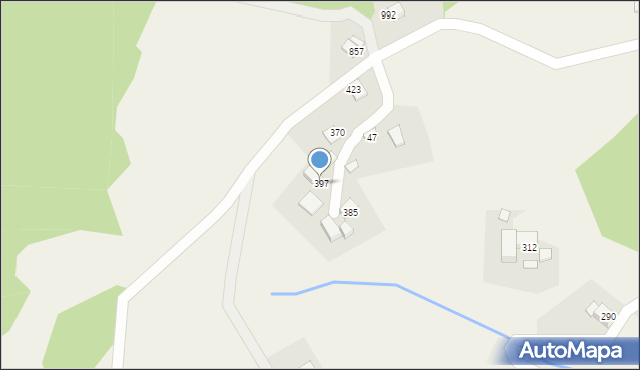 Kamienica, Kamienica, 397, mapa Kamienica