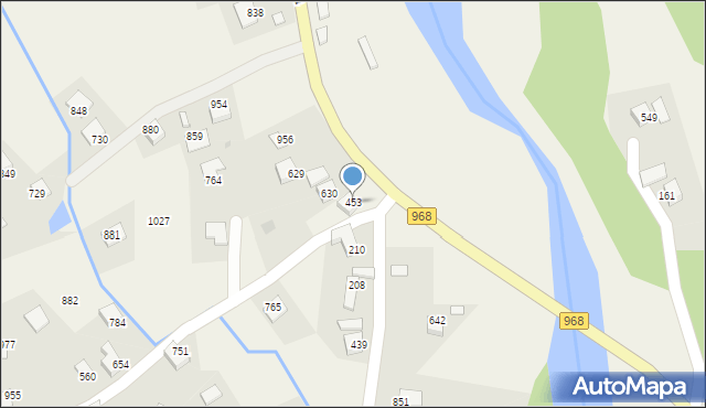 Kamienica, Kamienica, 453, mapa Kamienica