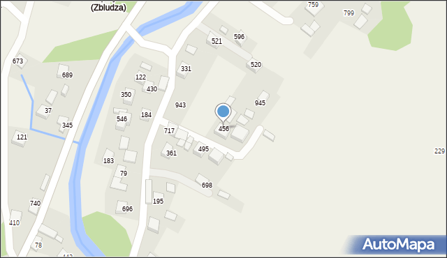 Kamienica, Kamienica, 456, mapa Kamienica