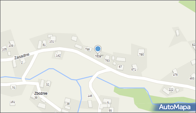 Kamienica, Kamienica, 763a, mapa Kamienica